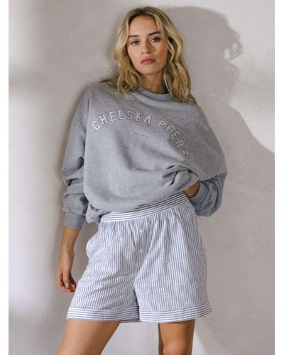 Chelsea Peers Embroidered Logo Sweatshirt - Grey