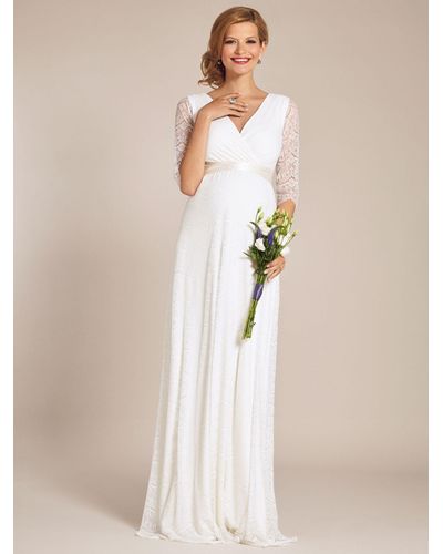 TIFFANY ROSE Amily Lace Maternity Wedding Dress - White