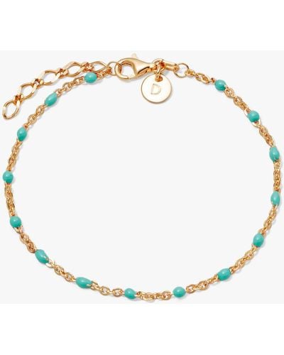 Daisy London Enamel Bead Chain Bracelet - Metallic