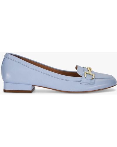 Dune Graice Snaffle Trim Leather Loafers - Blue
