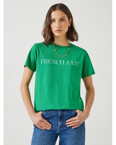 Hush French Exit Cotton T-shirt - Green