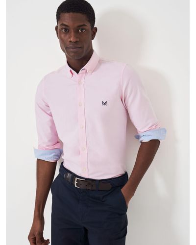 Crew Slim Fit Oxford Shirt - Pink