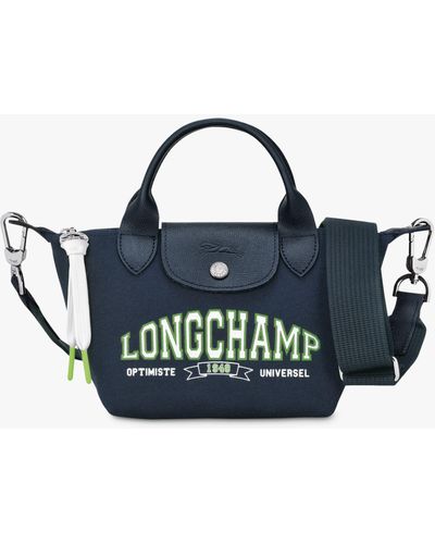 Longchamp Le Pliage Logo Crossbody Bag - Blue