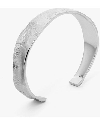 Tutti & Co Sea Collection Textured Cuff Bracelet - White