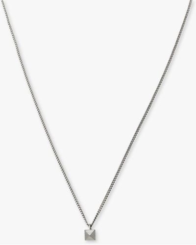 AllSaints Stud Pendant Necklace - Metallic