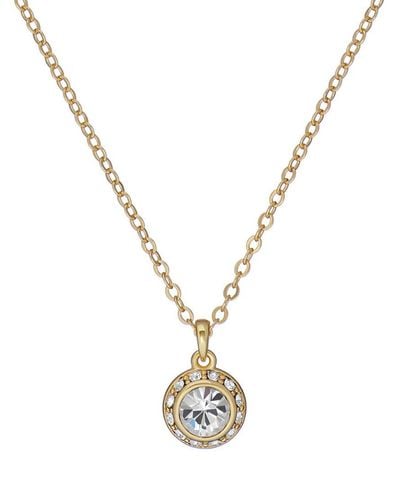 Ted Baker Soltell Solitaire Sparkle Crystal Pendant Necklace - Metallic