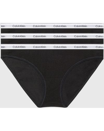 Calvin Klein Modern Logo Bikini Briefs - Black