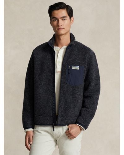 Ralph Lauren Polo Pile Fleece Jacket - Blue