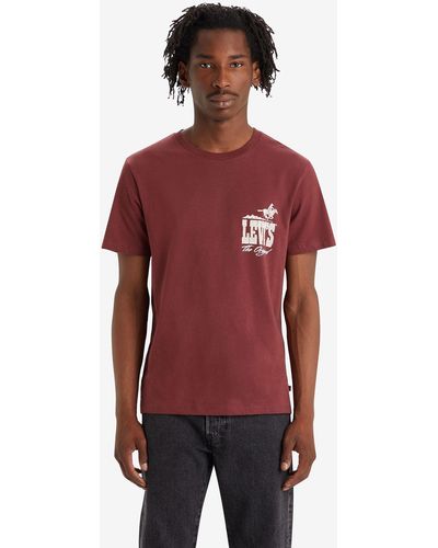 Levi's Graphic Crew Neck T-shirt - Red
