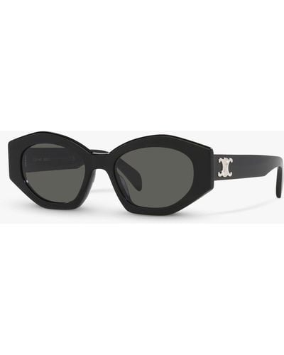 Celine Cl40238u Oval Sunglasses - Grey