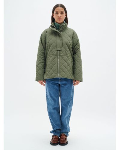 Inwear Mopa Long Sleeve Quilted Jacket - Green