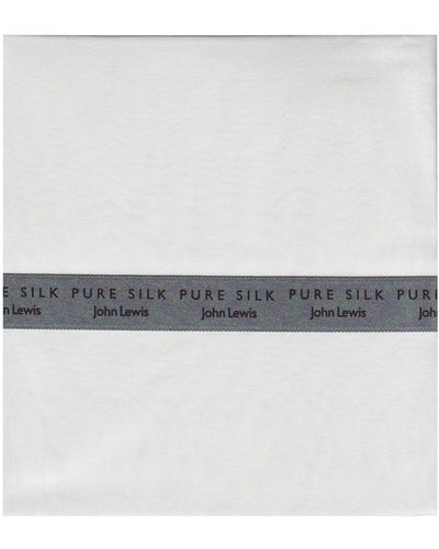 John Lewis Silk Handkerchief - White