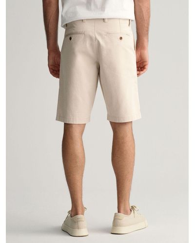 GANT Relaxed Twill Shorts - Natural