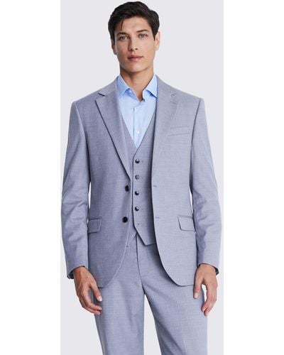 Moss Regular Fit Stretch Suit Jacket - Grey