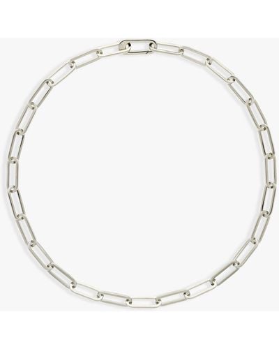 Melissa Odabash Paperclip Link Chain Necklace - Natural