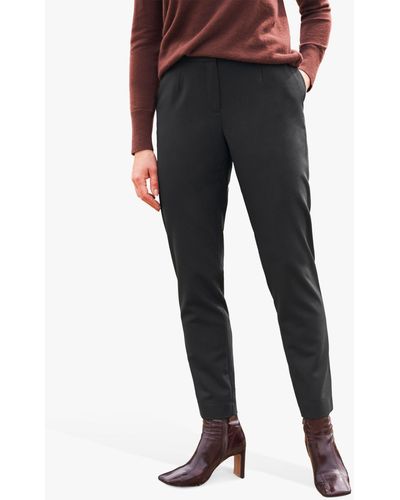 Pure Collection Relaxed Tapered Trousers - Black