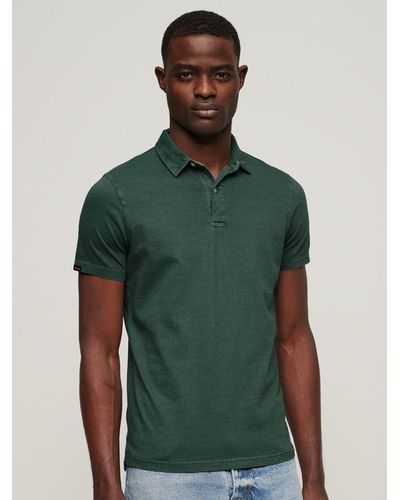 Superdry Jersey Polo Top - Green