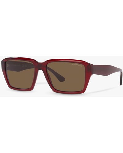 Emporio Armani Ea4186 Rectangular Sunglasses - Grey