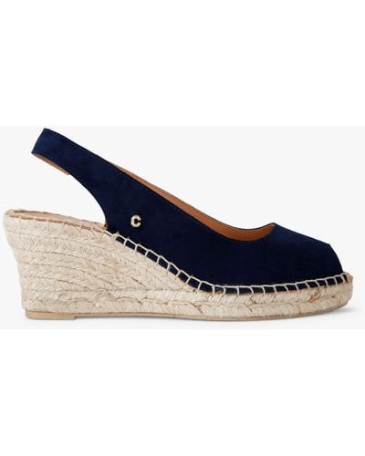 Carvela Kurt Geiger Sharon2 Suede Slingback Espadrilles - Blue