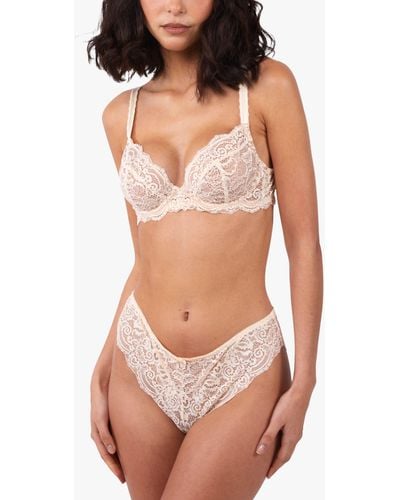 Wolf & Whistle Ariana Lace Plunge Bra - Multicolour