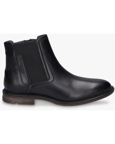 Josef Seibel Earl 08 Leather Chelsea Boots - Black
