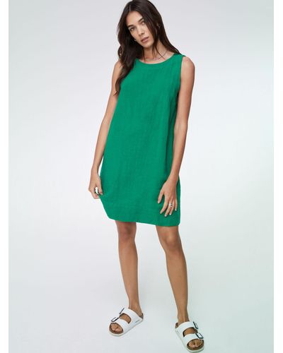 Baukjen Salvana Sleeveless Linen Mini Dress - Green