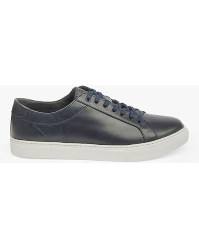Pod Louis Leather Cupsole Trainers - Grey