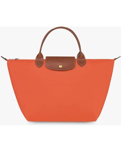 Longchamp Le Pliage Original Medium Top Handle Bag - Orange