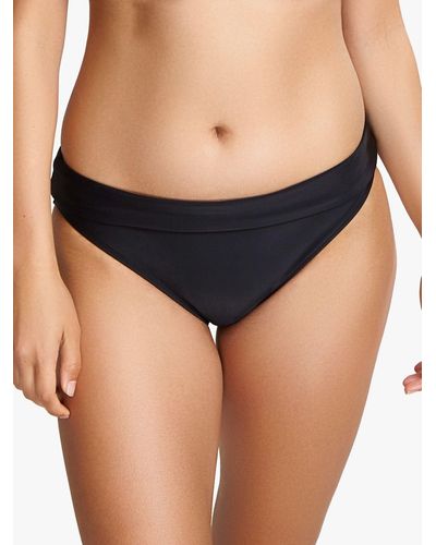Panache Anya Riva Fold Top Bikini Bottoms - Black