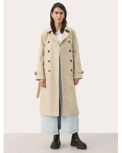 Part Two Hadia Double Breasted Trench Coat - Natural