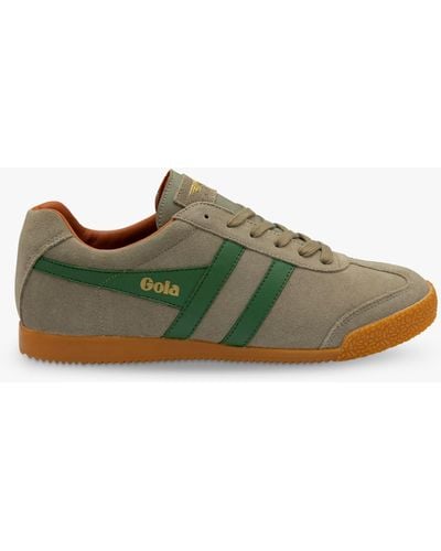 Gola Classics Harrier Suede Lace Up Trainers - Green