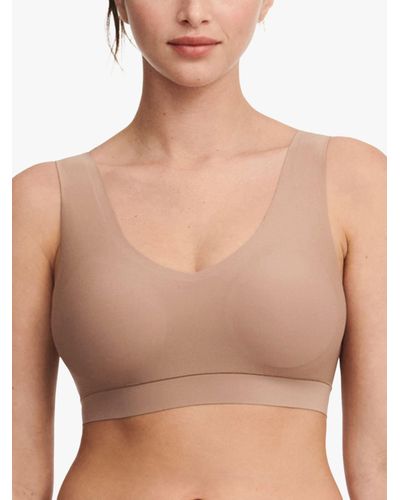 Chantelle Soft Stretch Padded Camisole, Nude Beige at John Lewis & Partners