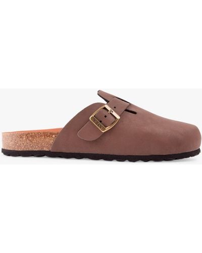 V.Gan Taro Footbed Mule Sandals - Brown