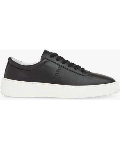 Whistles Kalie Leather Deep Sole Trainers - Black