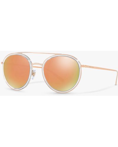 Giorgio Armani Ar6051 Round Sunglasses - Pink