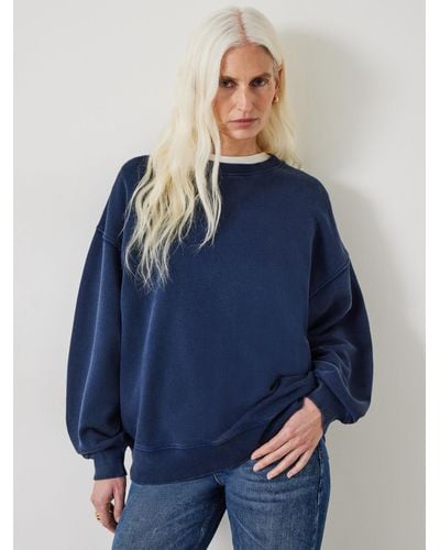 Hush Quaden Oversized Sweatshirt - Blue