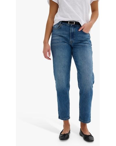 My Essential Wardrobe Mommy High Tapered Jeans - Blue