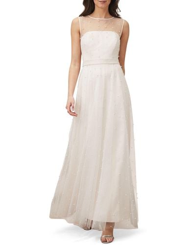 Phase Eight Old Rose Genova Beaded Wedding Dress - Multicolour