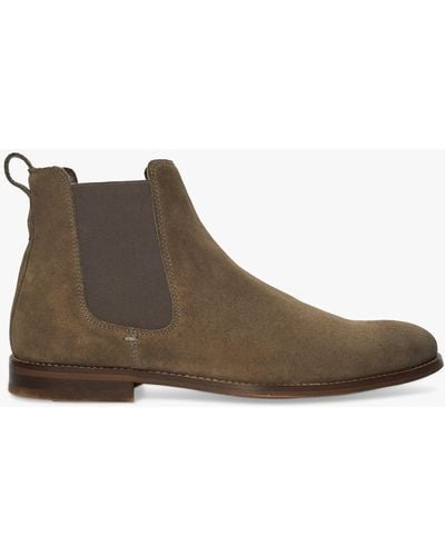 Dune Creatives Suede Chelsea Boots - Brown