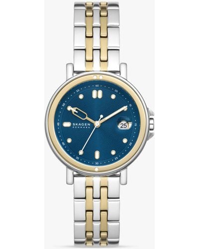 Skagen Signatur Lille Sport Bracelet Strap Watch - Blue