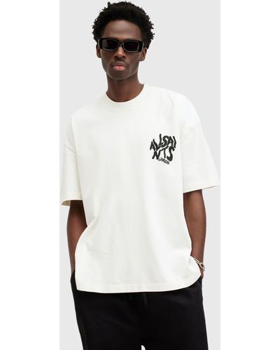 AllSaints Orlando Short Sleeve Crew T-shirt - White