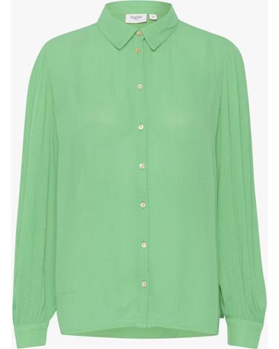 Saint Tropez Alba Button Up Shirt - Green