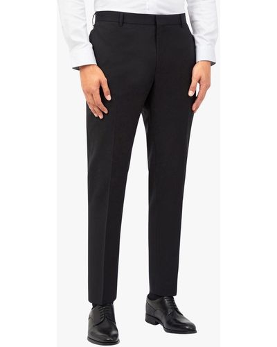 Ted Baker Tailored Fit Wool Blend Suit Trousers - Black