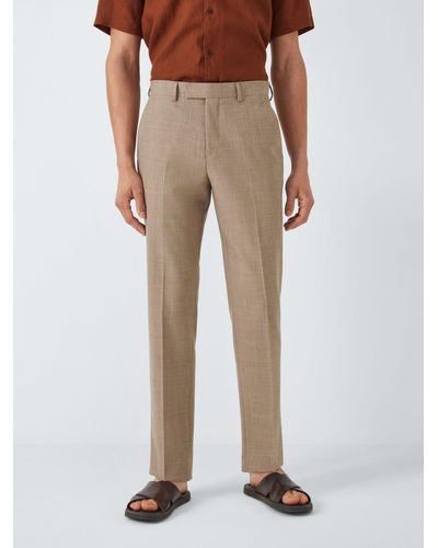 John Lewis Stowe Regular Fit Trousers - Natural