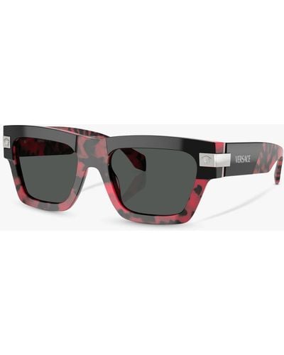 Versace Ve4464 D-frame Sunglasses - Grey