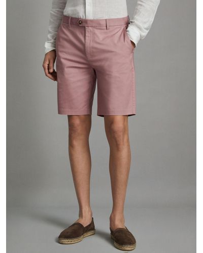 Reiss Wicket Casual Chino Shorts - Pink