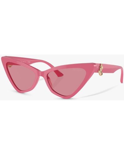 Jimmy Choo Jc5008 Cat's Eye Sunglasses - Pink
