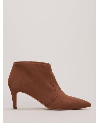 Phase Eight Suede Shoe Boots - Brown