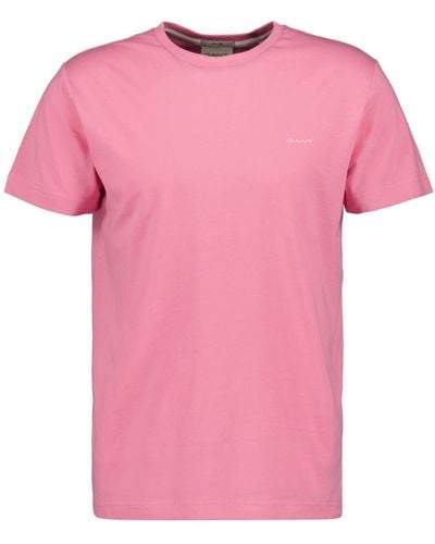 GANT Contrast Logo T-shirt - Pink