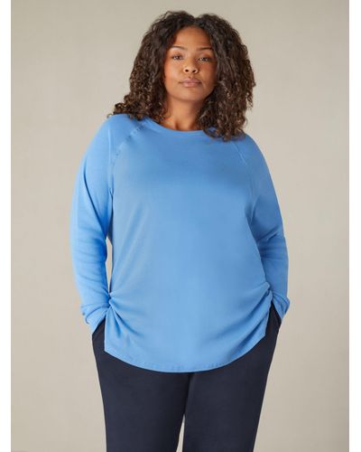 Live Unlimited Curve Relaxed Jersey Top - Blue